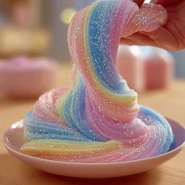 Colorful bubble dough made with cornstarch and dish soap for fun activities.