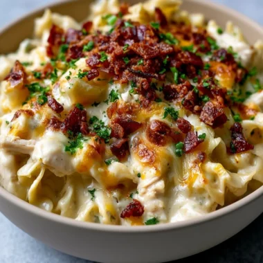 Delicious Crazy Good Casserole served in a baking dish