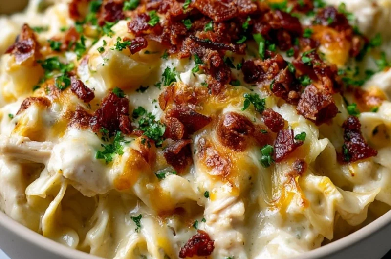 Delicious Crazy Good Casserole served in a baking dish
