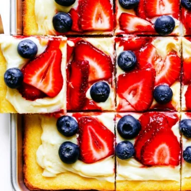 Homemade easy fruit pizza topped with colorful fresh fruits