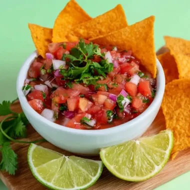 Delicious home made salsa recipe ingredients and preparation process