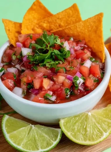 Delicious home made salsa recipe ingredients and preparation process