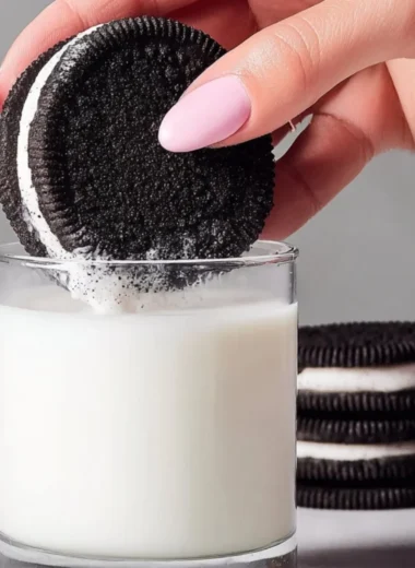 Freshly baked homemade Oreo cookies on a cooling rack