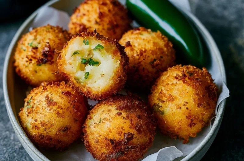 Delicious jalapeño popper bites served as appetizers.