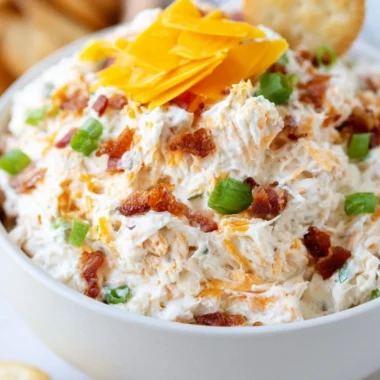 Delicious Million Dollar Crack Dip served in a bowl