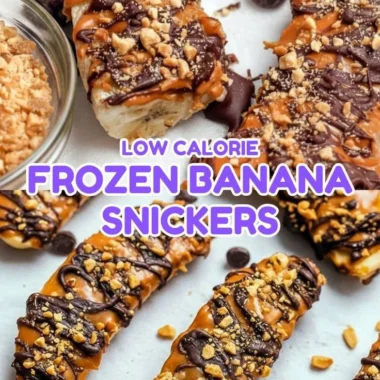 Frozen banana snickers healthy dessert treats on a plate