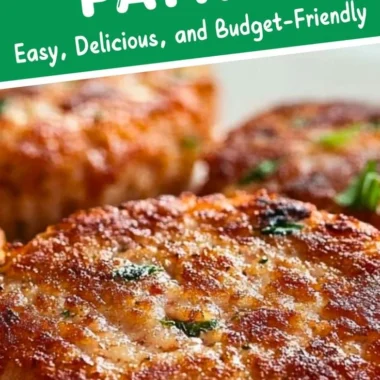 Delicious Southern salmon patties served with tartar sauce and lemon wedges.