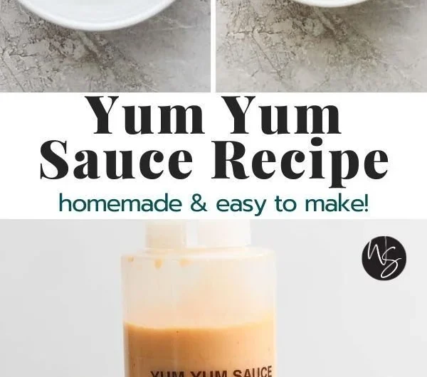 Homemade Yum Yum Sauce in a bowl, perfect for dipping and drizzling over dishes.