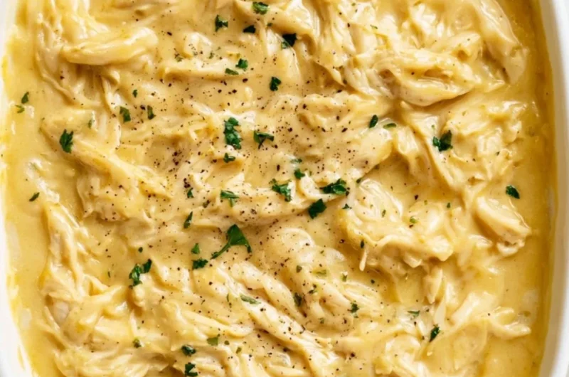 Savory chicken and gravy served with mashed potatoes