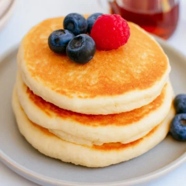 High protein pancakes made with protein powder recipe for a nutritious breakfast