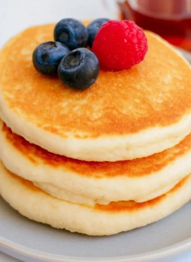 High protein pancakes made with protein powder recipe for a nutritious breakfast
