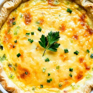 Cozy Classic Quiche Lorraine with cheese and bacon
